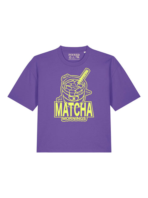 Boxy T-shirt Matcha Mornings